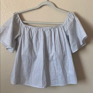 Off the Shoulder Stripped Top